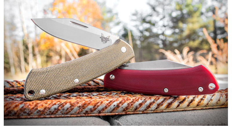 Ніж Benchmade Proper, лезо 72мм CPM S30V, руків'я Micarta OD Green, Slip Joint - 318