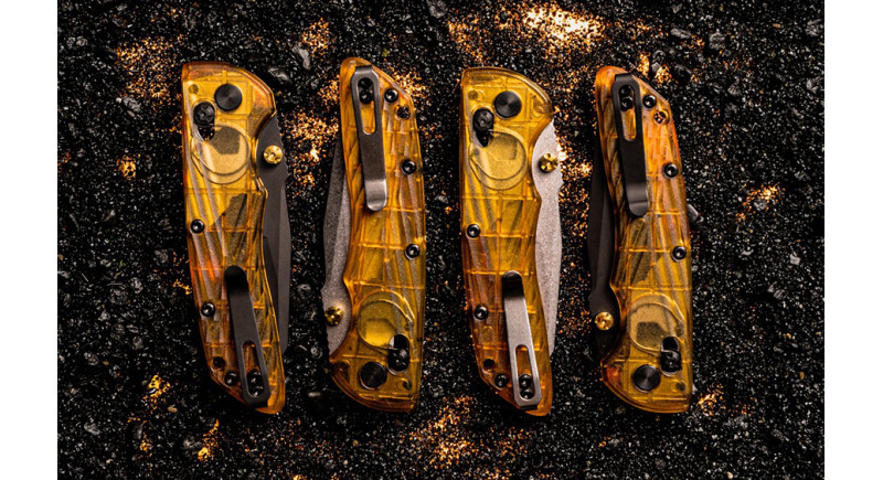 Ніж Hogue Deka, лезо 83мм CPM MagnaCut, руків'я Ultem Yellow, Crossbar Lock