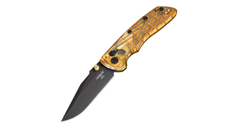 Ніж Hogue Deka, лезо 83мм CPM MagnaCut, руків'я Ultem Yellow, Crossbar Lock