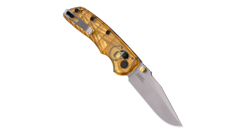 Ніж Hogue Deka, лезо 83мм CPM MagnaCut, руків'я Ultem Yellow, Crossbar Lock