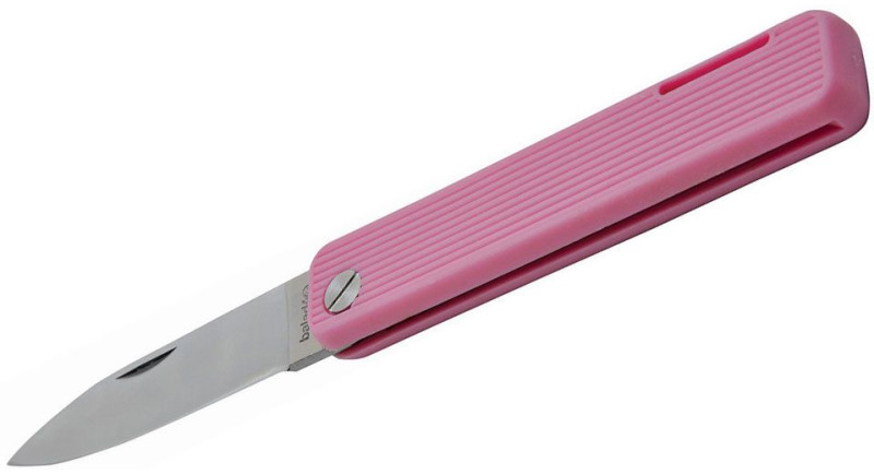 Ніж Baladeo Papagayo, лезо 76мм 420, руків'я Rubber Pink, Lockback - ECO354