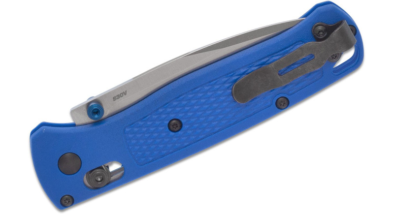 Ніж Benchmade Bugout, лезо 82мм CPM S30V, руків'я Polymer Blue, Crossbar Lock - 535