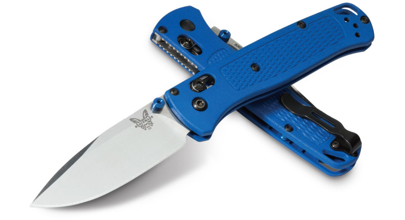 Ніж Benchmade Bugout, лезо 82мм CPM S30V, руків'я Polymer Blue, Crossbar Lock - 535
