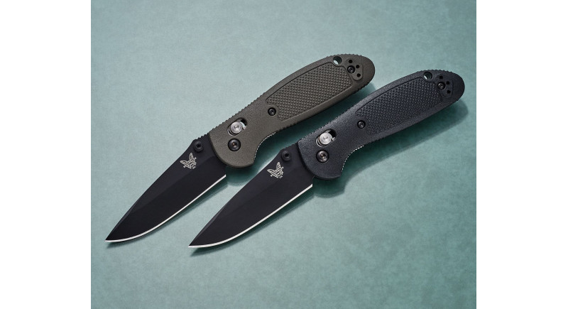 Ніж Benchmade Mini Griptilian, лезо 74мм CPM S30V, руків'я Polymer OD Green, Crossbar Lock - 556BKOD-S30V