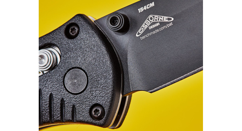 Ніж Benchmade Mini Barrage, лезо 74мм 154CM, руків'я Polymer Black, Crossbar Lock - 585BK