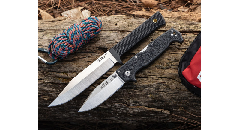 Ніж Cold Steel SR1, лезо 102мм 8Cr13MoV, руків'я Griv-Ex Black, Lockback - 62K1