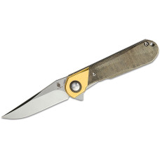Ніж Kizer Vanguard Comet Brass/Green Micarta - V3614C1