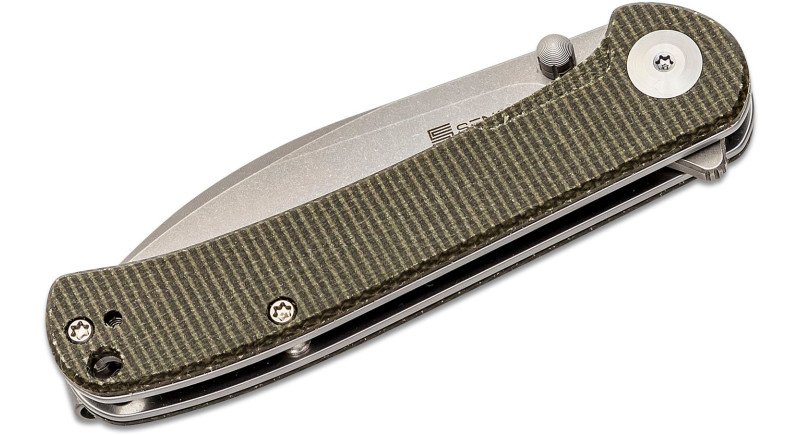 Ніж SENCUT Scepter, лезо 75мм 9Cr18MoV, руків'я Micarta Green, Liner Lock - SA03F