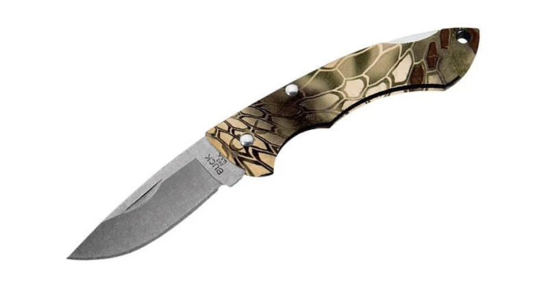 Ніж Buck Nano Bantam, лезо 48мм 420, руків'я GRN Tan, Lockback - 0283CMS26