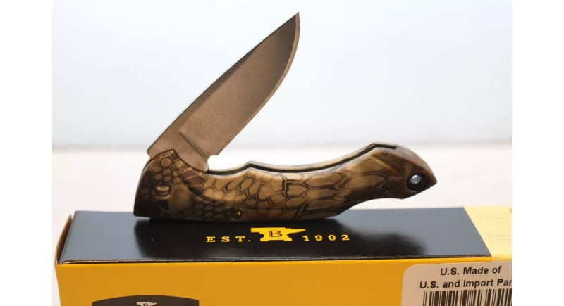 Ніж Buck Nano Bantam, лезо 48мм 420, руків'я GRN Tan, Lockback - 0283CMS26