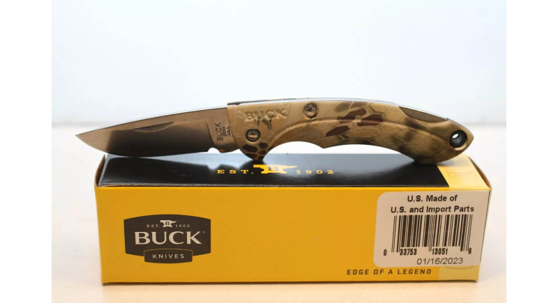 Ніж Buck Nano Bantam, лезо 48мм 420, руків'я GRN Tan, Lockback - 0283CMS26