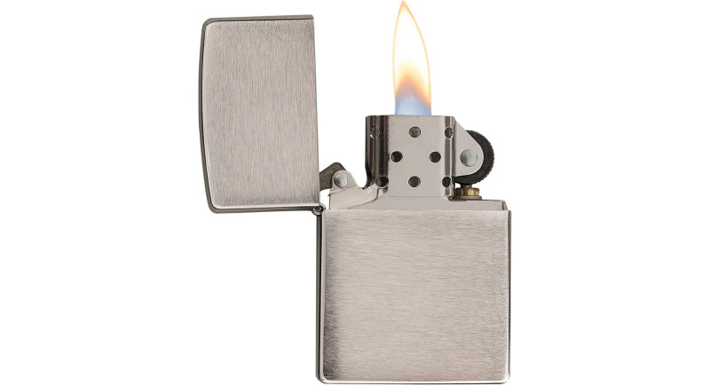 Запальничка Zippo 200 Classic Brushed Chrome Pocket Lighter