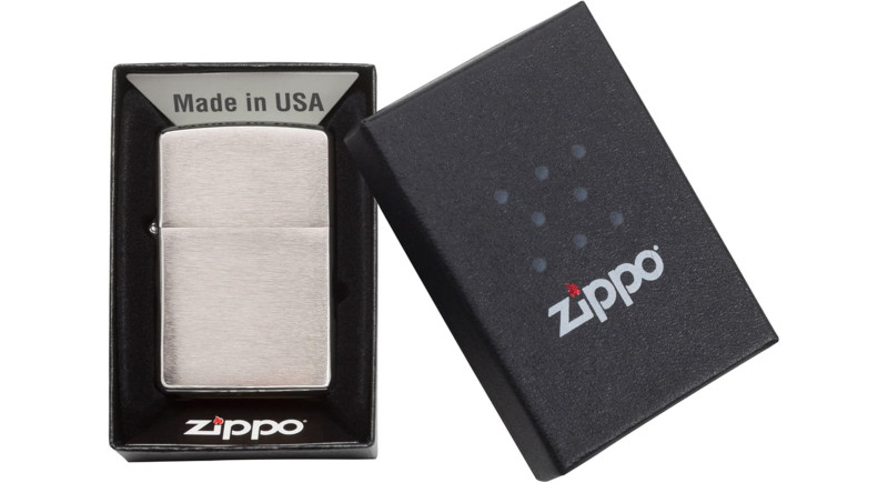 Запальничка Zippo 200 Classic Brushed Chrome Pocket Lighter