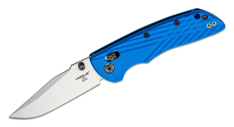 Ніж Hogue Deka, лезо 83мм CPM MagnaCut, руків'я Polymer Blue, Crossbar Lock - 24373