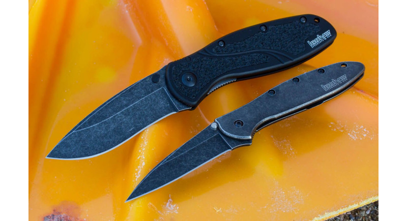 Ніж Kershaw Blur, лезо 86мм Sandvik 14C28N, руків'я з алюмінію Black, Liner Lock - 1670BW