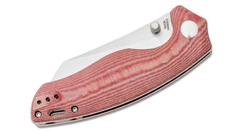 Ніж Kizer Towser K, лезо 89мм 154CM, руків'я Micarta Red, Liner Lock - V4593C2