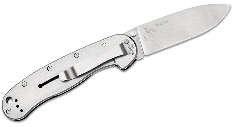 Ніж ESEE Avispa, лезо 89мм AUS-8, руків'я Polymer Black, Frame Lock - BRK1301