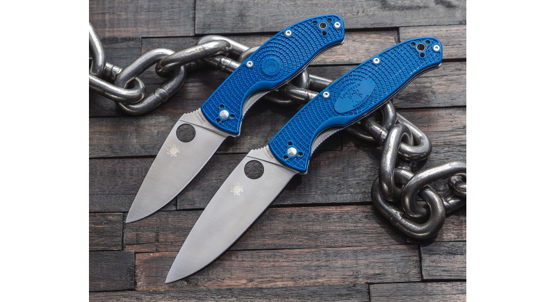 Ніж Spyderco Resilience, лезо 108мм CPM S35VN, руків'я FRN Blue, Liner Lock - C142PBL