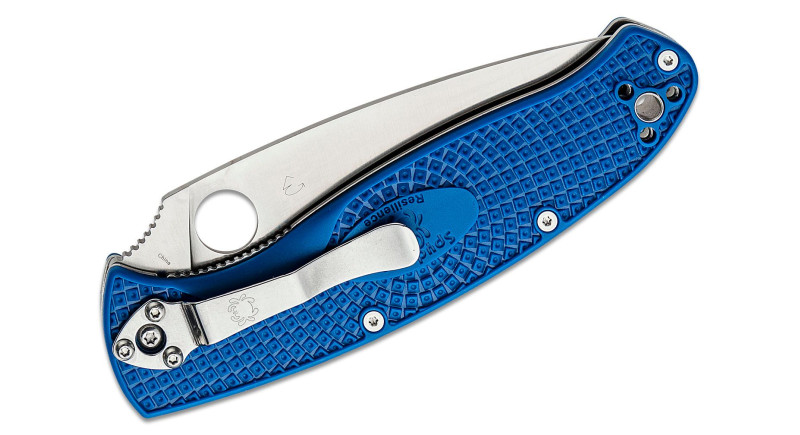 Ніж Spyderco Resilience, лезо 108мм CPM S35VN, руків'я FRN Blue, Liner Lock - C142PBL