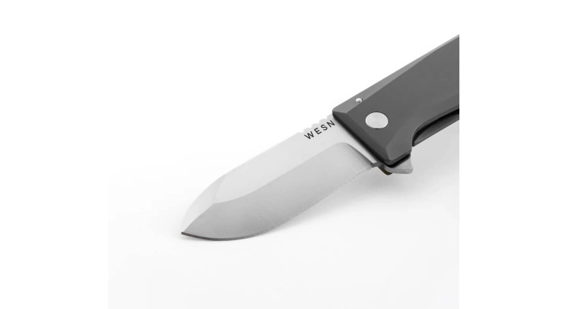 Ніж WESN ALLMAN, лезо 70мм CPM S35VN, руків'я Titanium Gray, Frame Lock -