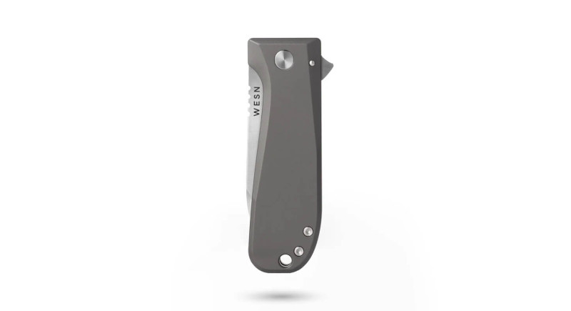 Ніж WESN ALLMAN, лезо 70мм CPM S35VN, руків'я Titanium Gray, Frame Lock -
