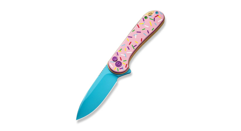 Ніж CIVIVI Elementum II, лезо 75мм Nitro-V, руків'я G-10 Pink Donut, Button Lock