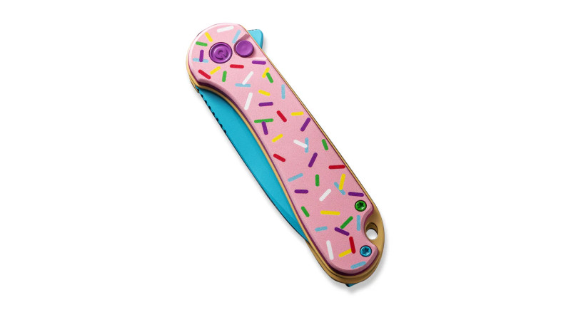 Ніж CIVIVI Elementum II, лезо 75мм Nitro-V, руків'я G-10 Pink Donut, Button Lock