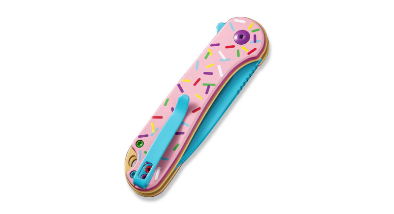 Ніж CIVIVI Elementum II, лезо 75мм Nitro-V, руків'я G-10 Pink Donut, Button Lock