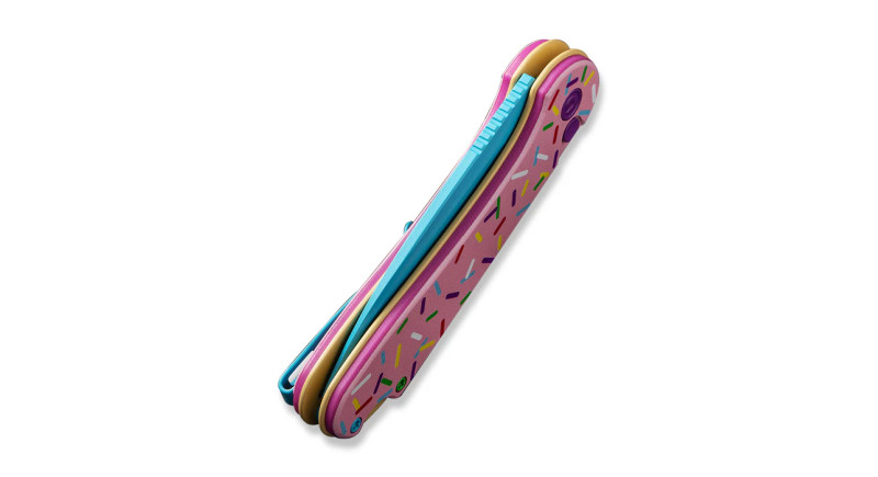 Ніж CIVIVI Elementum II, лезо 75мм Nitro-V, руків'я G-10 Pink Donut, Button Lock