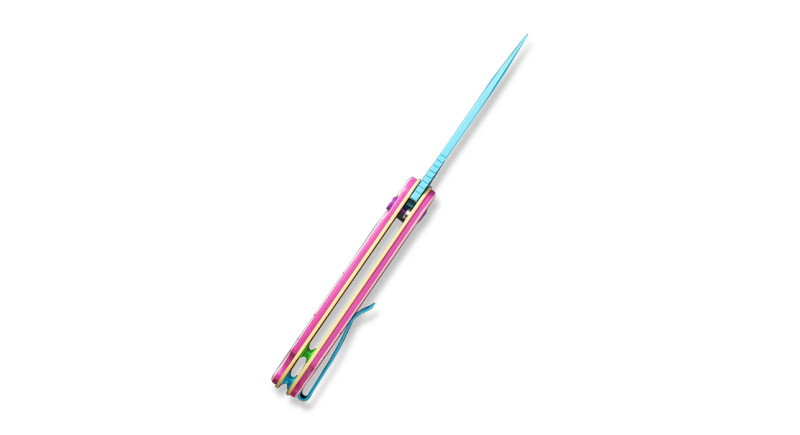 Ніж CIVIVI Elementum II, лезо 75мм Nitro-V, руків'я G-10 Pink Donut, Button Lock