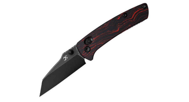 Ніж Kansept Knives Little Main Street, лезо 57мм 154CM, руків'я G-10 Black, Red, Crossbar Lock - T2015V7