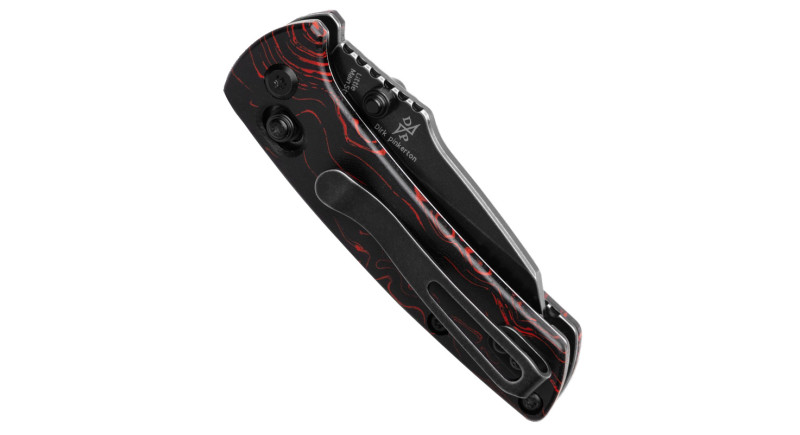 Ніж Kansept Knives Little Main Street, лезо 57мм 154CM, руків'я G-10 Black, Red, Crossbar Lock - T2015V7