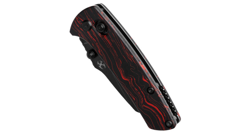 Ніж Kansept Knives Little Main Street, лезо 57мм 154CM, руків'я G-10 Black, Red, Crossbar Lock - T2015V7