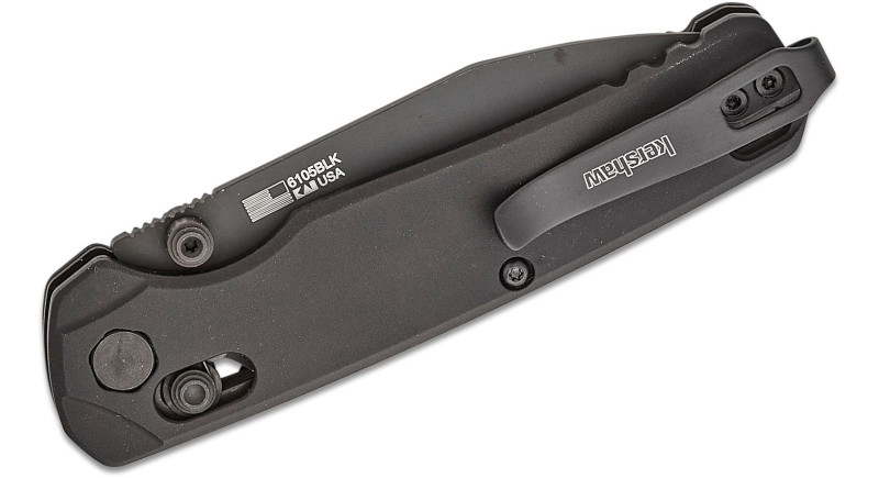 Ніж Kershaw Bel Air, лезо 79мм CPM MagnaCut, руків'я з алюмінію Black, Crossbar Lock - 6105BLK