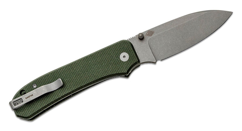 Ніж WE Knife Co. Big Banter, лезо 94мм CPM 20CV, руків'я Micarta Green, Liner Lock - WE21045-2