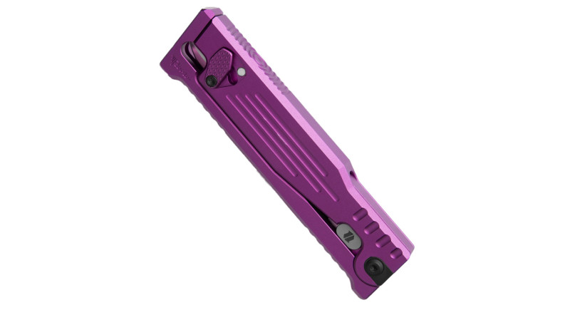 Ніж Reate Knives EXO-M, лезо 81мм Nitro-V, руків'я з алюмінію Purple
