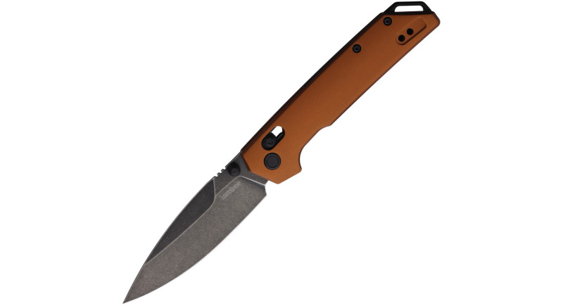 Ніж Kershaw Iridium, лезо 89мм D2, руків'я з алюмінію Bronze, Crossbar Lock - KS2038BRZBW