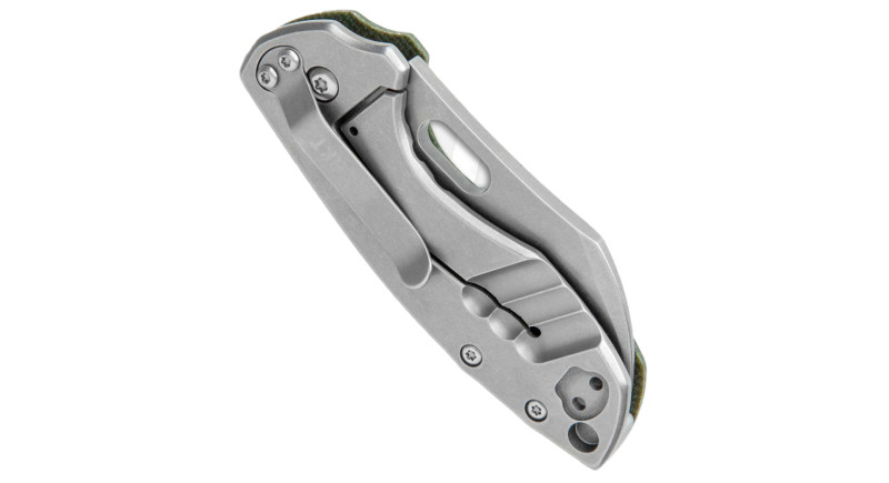 Ніж CRKT Pilar, лезо 61мм D2, руків'я Micarta Green, Frame Lock - 5311GD2