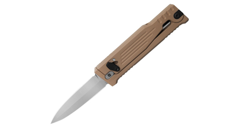 Ніж Reate Knives EXO-M, лезо 81мм Nitro-V, руків'я з алюмінію Tan