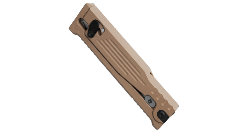 Ніж Reate Knives EXO-M, лезо 81мм Nitro-V, руків'я з алюмінію Tan