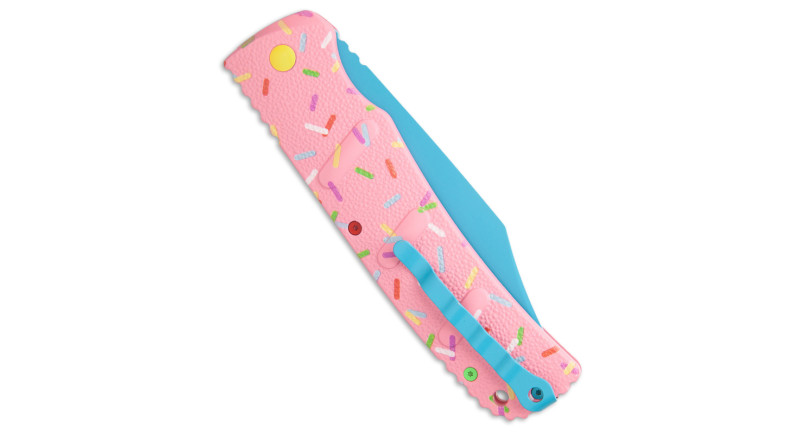 Ніж Boker XXL Kalashnikov Dessert Warrior Bowie Donut, лезо 121мм D2, руків'я з алюмінію Pink