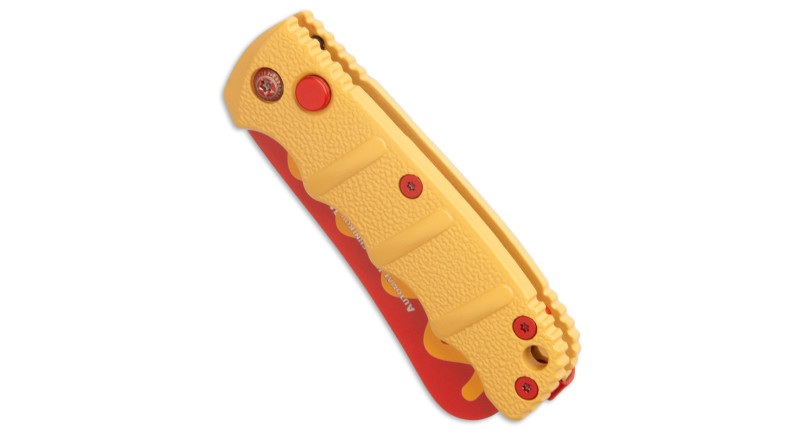 Ніж Boker Mini Kalashnikov, лезо 64мм D2, руків'я з алюмінію Yellow