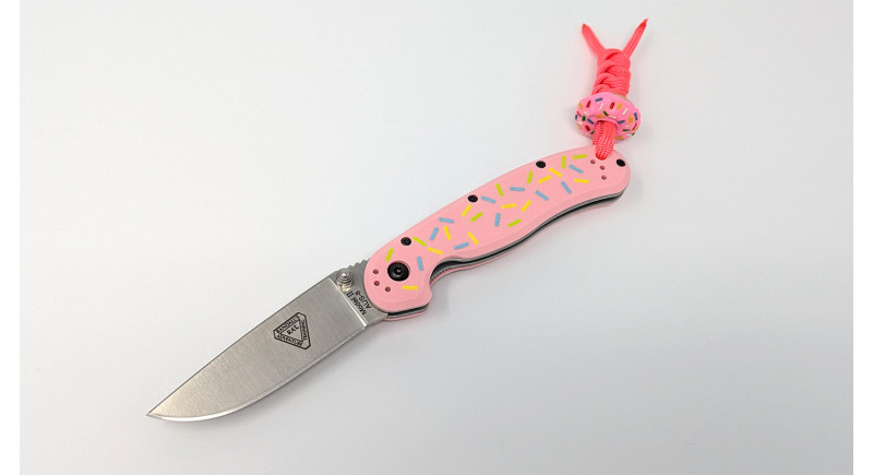 Ніж Ontario Model 2, лезо 76мм AUS-8, руків'я Nylon Pink, Liner Lock - 8863