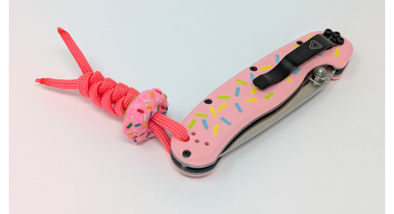 Ніж Ontario Model 2, лезо 76мм AUS-8, руків'я Nylon Pink, Liner Lock - 8863