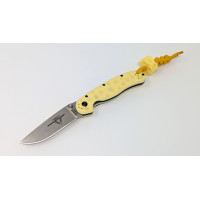 Кастомний ніж Ontario Rat 2 AUS-8 з сирними накладками - Cheese Edition