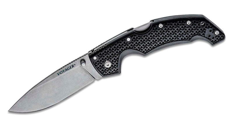 Ніж Cold Steel Voyager, лезо 102мм AUS-10A, руків'я Polymer Black, Lockback - 29AB