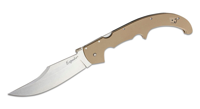 Ніж Cold Steel Espada XL, лезо 191мм AUS-10A, руків'я G-10 Brown, Lockback - 62MGCDEBK