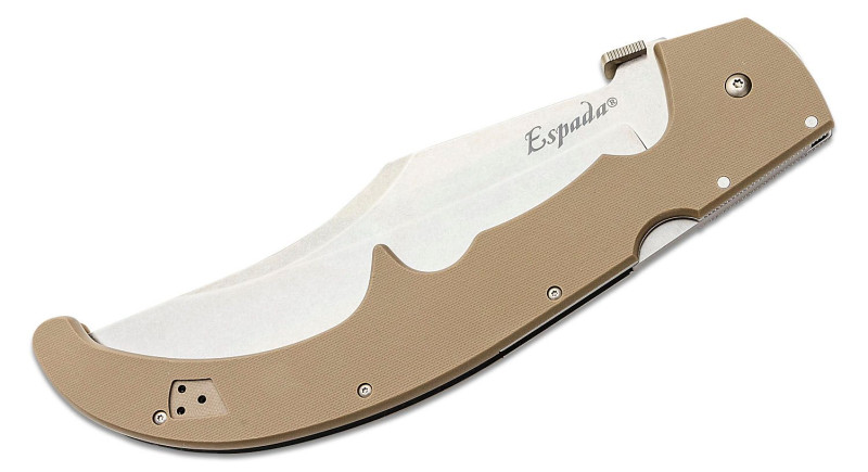 Ніж Cold Steel Espada XL, лезо 191мм AUS-10A, руків'я G-10 Brown, Lockback - 62MGCDEBK
