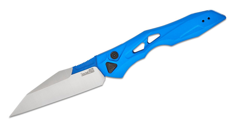 Ніж Kershaw Launch 13, лезо 86мм CPM 154, руків'я з алюмінію Blue, Button Lock - 7650BLUBL