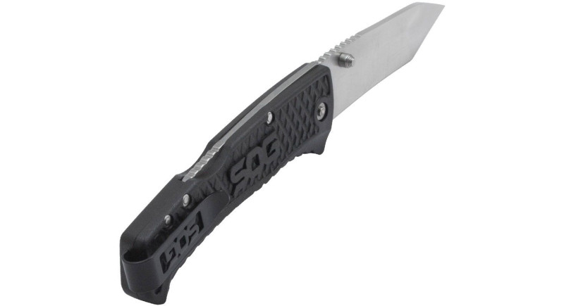Ніж SOG Traction, лезо 86мм 420, руків'я GRN Black, Lockback - TD1012